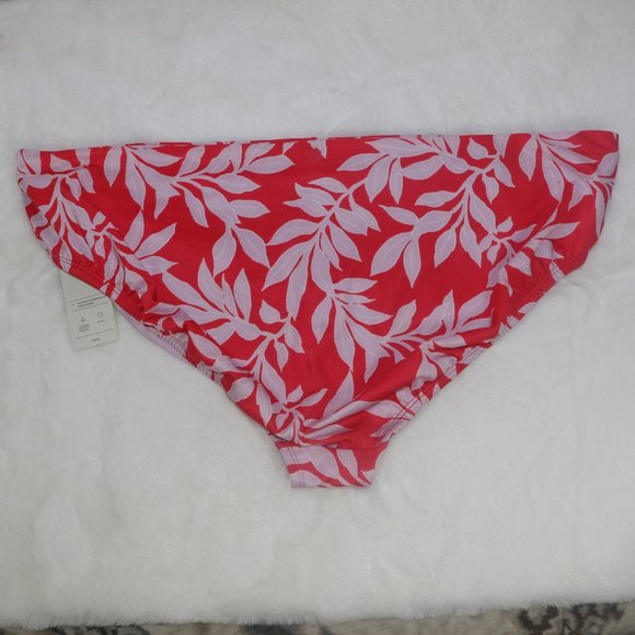 All in Motion Red & Pink Tropical Bikini Bottoms - Picture 2 of 6